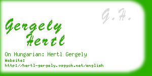 gergely hertl business card
